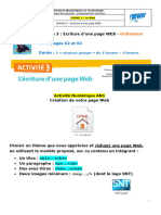 SNT TH3 - Le Web - Activité 3 - ORDI Ecriture Dune Page WEB