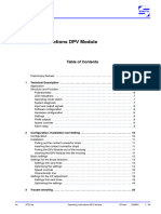 Operation Instructions DPV-Modul