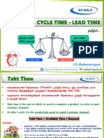 Takt Time Cycle Time and Lead Time