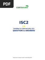Question & Answers: Certified in Cybersecurity (CC)