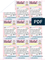 Tarjetas de Agradecimiento Pastel Unico - PPTX Versión 1