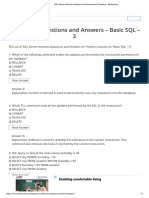 SQL Server Interview Questions and Answers For Freshers - Sanfoundry