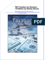 Full Download Ebook PDF Taxation For Decision Makers 2019 Edition by Shirley Dennis PDF