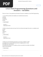 Linux Bash Shell Programming MCQs - Sanfoundry