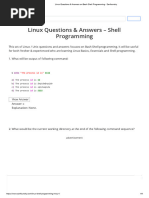 Linux Questions & Answers On Bash Shell Programming - Sanfoundry