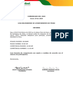 Comunicado 001 - 29 de Enero de 2024