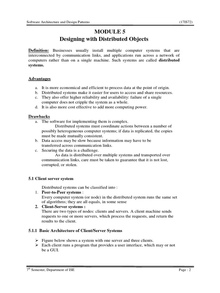 Distributed Systems and Java RMI Overview | PDF | Client–Server Model ...