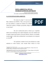 Resumo - Direito Ambiental Penal, Aspectos Relevantes Da Lei 9605.98 - Flavio Augusto Maretti Siqueira