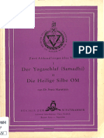 Franz Hartmann - Der Yogaschlaf (Samadhi) & Die Heilige Silbe OM