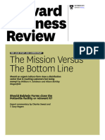 Mission Vs Bottom Line