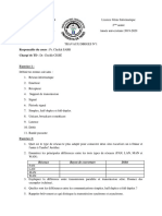 Universite de Thies Ufr Set Dpt. Informatique: Réseaux Rayon de Couverture Débit