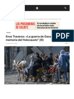 Enzo Traverso - La Guerra de Gaza Empaña La Memoria Del Holocausto" (III) - Conversacion Sobre Historia
