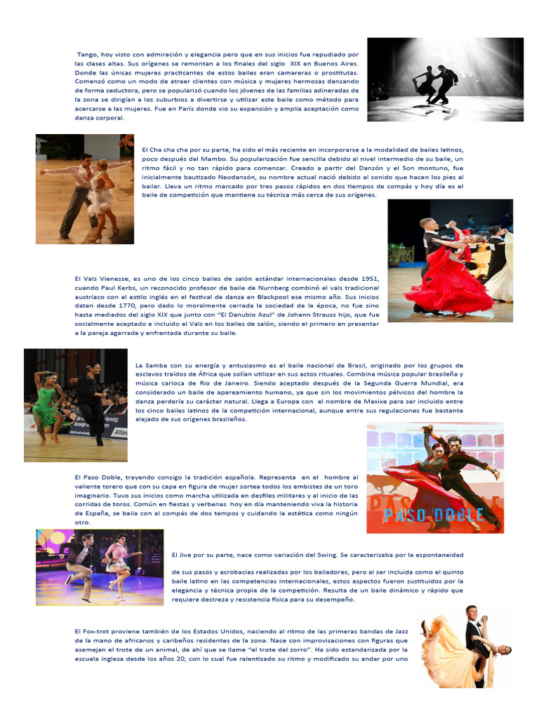 10 Ritmos Musicales y sus Orígenes | PDF | Bailes | Baile de salón