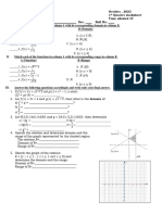MATHEMATICS GRADE 10 Worksheet On Relations and Functions