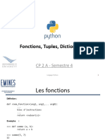 Python - Les Fonctions, Tuples, Dictionnaires