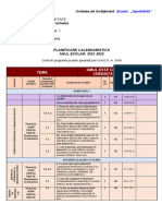 PLANIFICARE RELIGIE, Clasa 1, 2021-2022