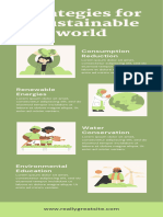 Green Illustrated Sustainable World Infographic