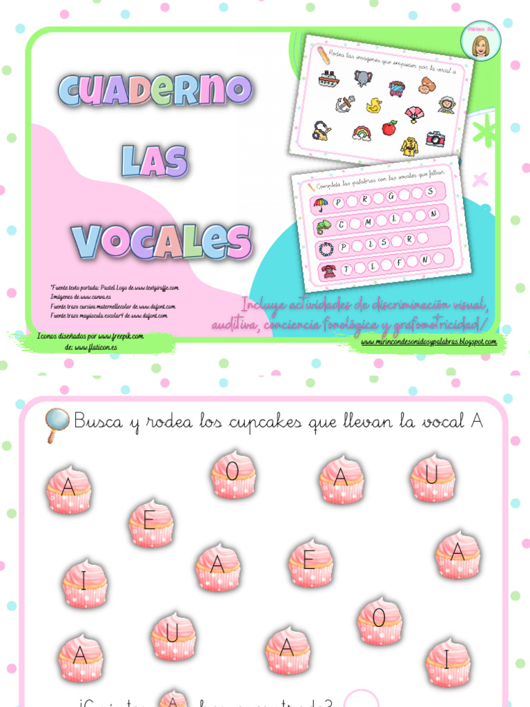 Actividades para aprender las vocales | PDF | Estudios de idiomas ...