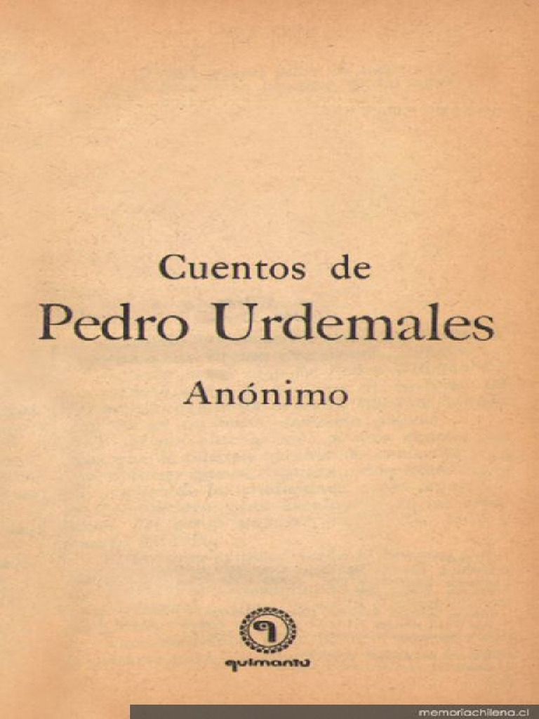 Pedro Urdemales PDF