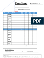 Info - Time Sheet