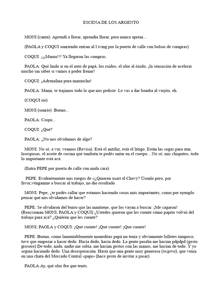 Escena Los Argentos 2022 | PDF