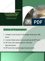FY 2024 Budget Forum Presentation Common Observations in Accomp BP Forms