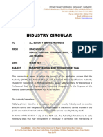 PSiRA INDUSTRY CIRCULAR - PROFESSIONAL BODY APPLICATION (CIR 05-2017)