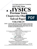 NEETJEE Main Physics Chapter Wise Solved Papers VOLUME-IV