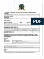 CHANGE REQUEST FORM Bank and Mobile