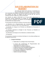 Processus Delaboration Du Budget