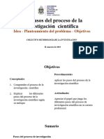 Conferencia 3. Pasos Del Proceso de La Investigación - Problema y Objetivos 270823