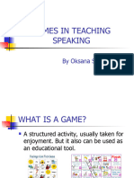 Games in Teaching Speaking
