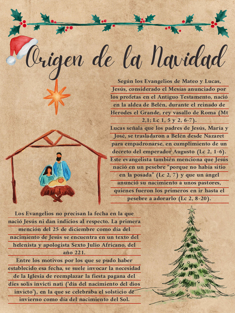 Origen y significado de la Navidad | PDF