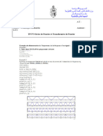 TPN 3 Séries de Fourier Et Transformées de Fourier