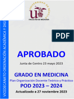Pod Grado Medicina 2023-2024 Aprobado Junta de Centro y Actualizado 27-11-2023 Definitivo