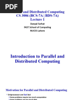 Lecture 1 Introduction To PDC