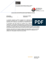 Constancia de Notificacion Electronica 5144164: Estimado (A) Nro. Documento