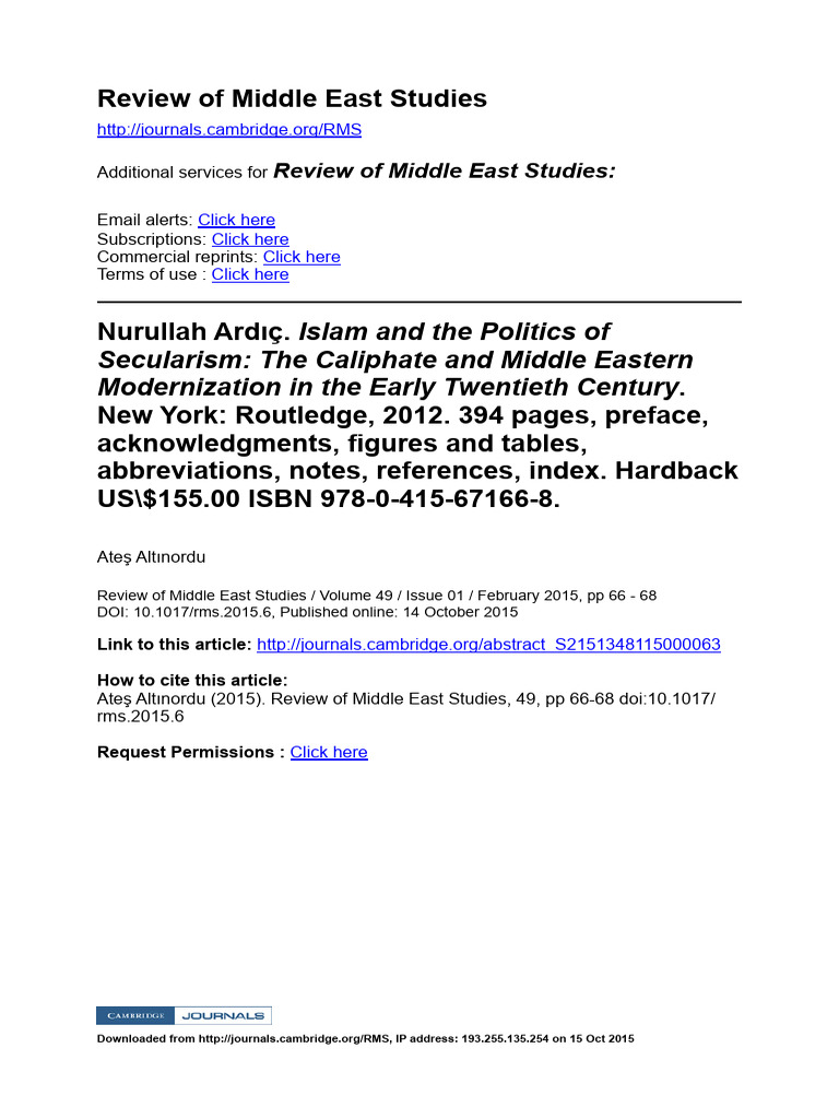 Islam and The Politics of Secularism The | Download Free PDF ...