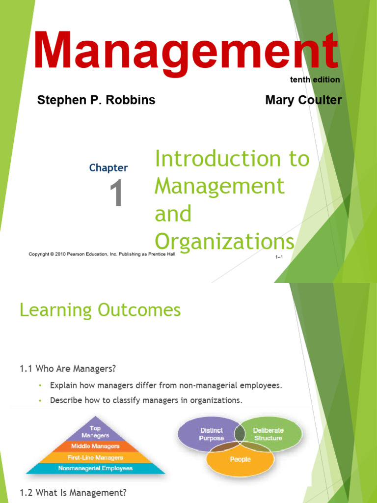 Introduction To Management And Organizations