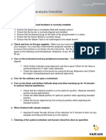 SpectraAA Flame Pre Analysis Maintenance Checklist