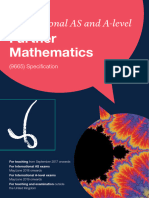 Oxfordaqa International As and A Level Further Mathematics Specification