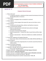 Viva Voice Questions Grade: XII - CS