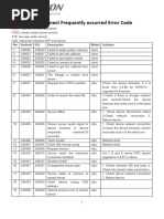 Hik-Connect Frequently Occured Error Code List