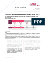 El Desempleo en Barranquilla Cerró en Un 10% en 2023