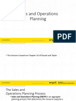 Lecture 9 - Sales and Operations Planning