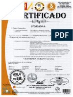 Certificado Montacarga Maquina 2023