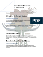 Projeto Flautas Doce PDF
