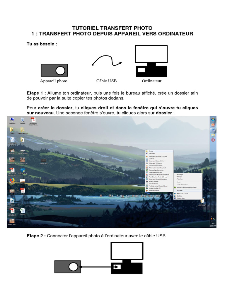 Transfert de photos vers l'ordinateur | PDF | Jeux et activités