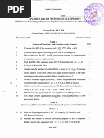 Ect303 Digital Signal Processing, December 2022