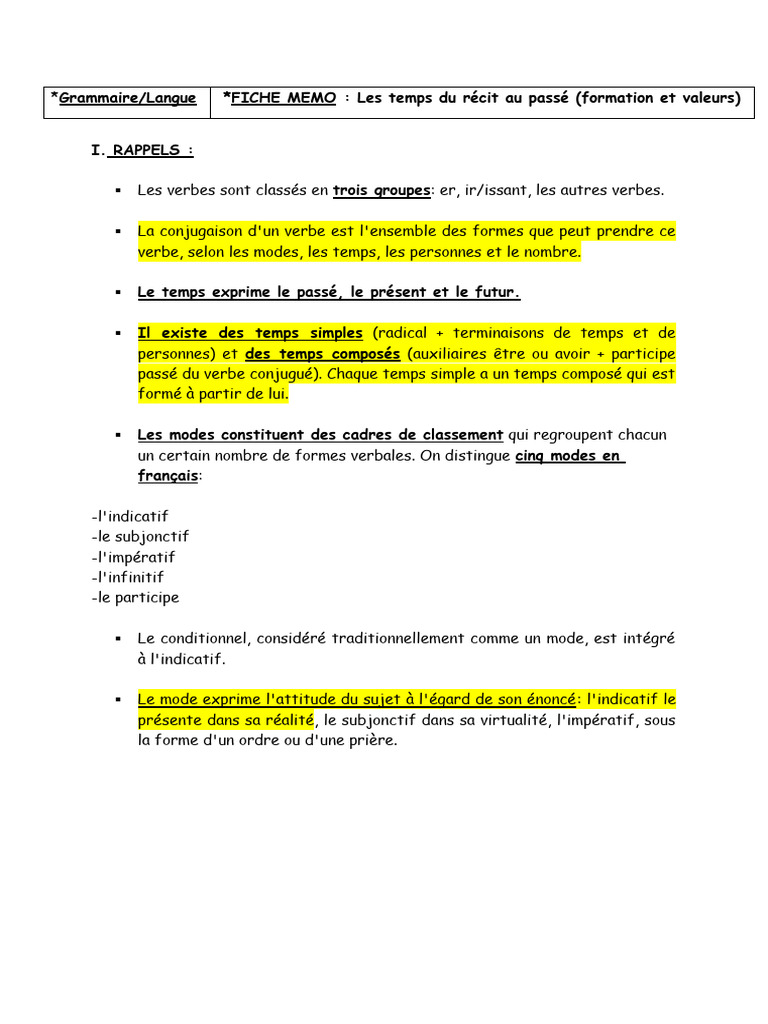 Rappel De Récit | Exemple De Rappel De Texte – QPZO